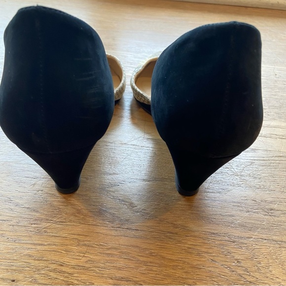 Loeffler Randall | 'Rae D'Orsay' Snakeskin & Suede Wedge Heels size 9.5 - Picture 8 of 10